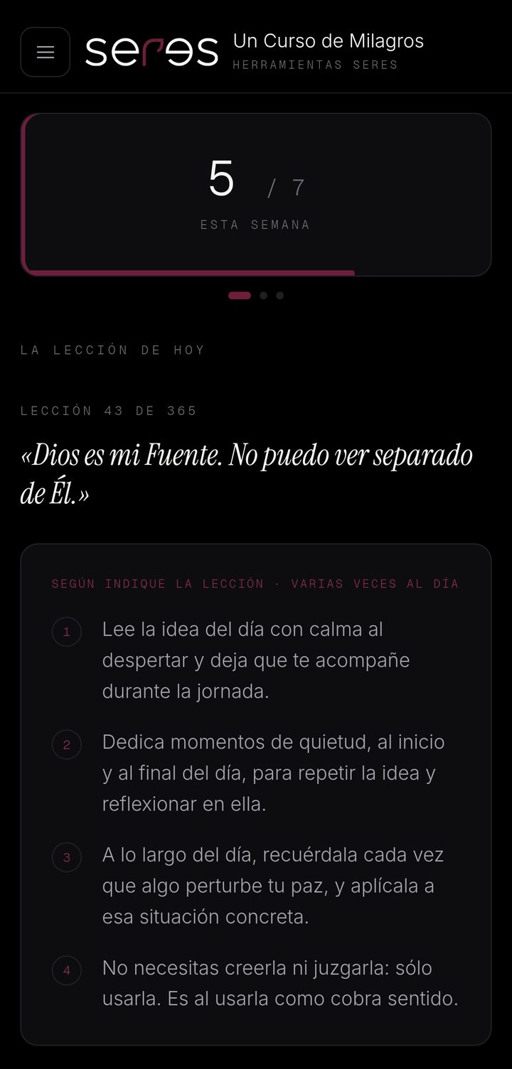 Un Curso de Milagros en uso